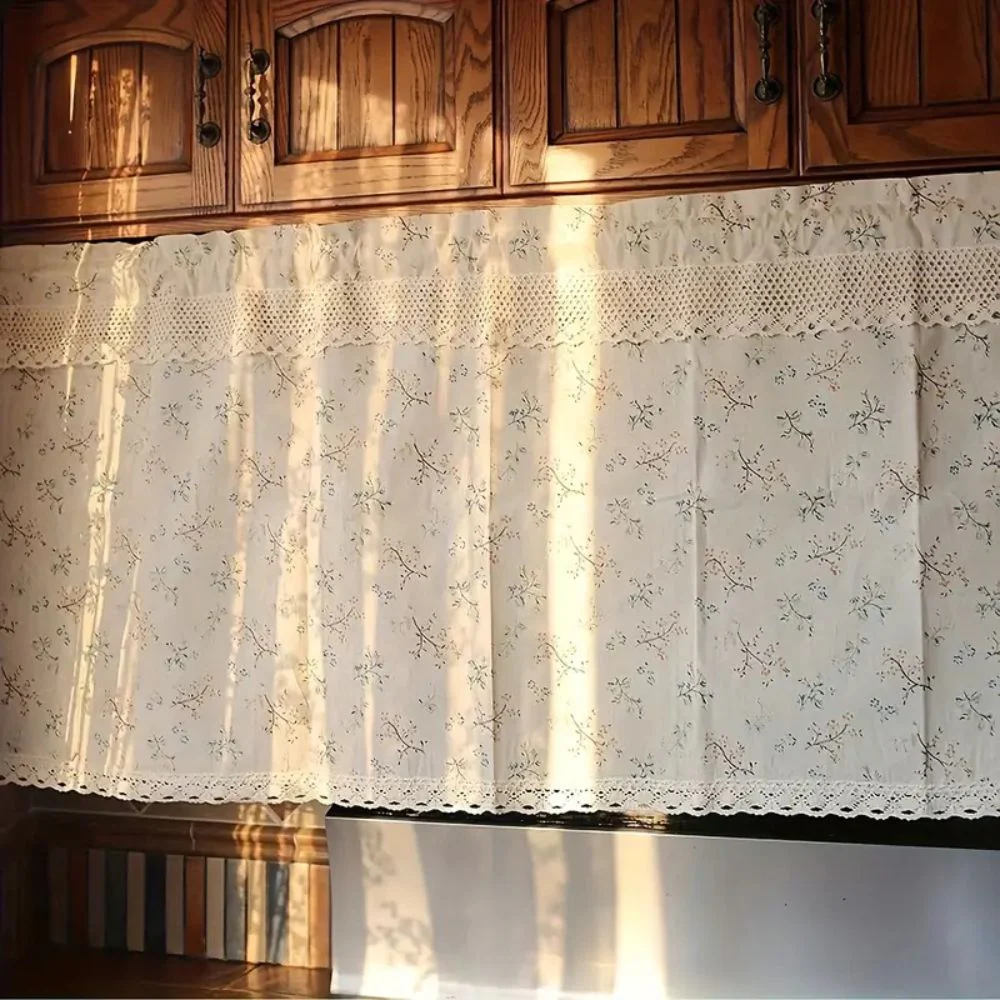 Nordic Bloom Kitchen Cabinet Curtain - Image 2