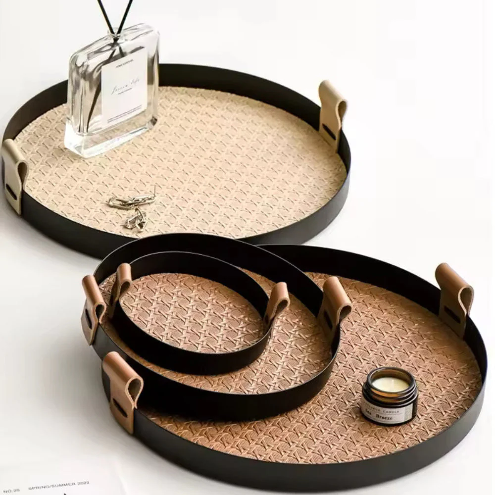 Nordic-Inspired Rattan Weave Tray - Image 2