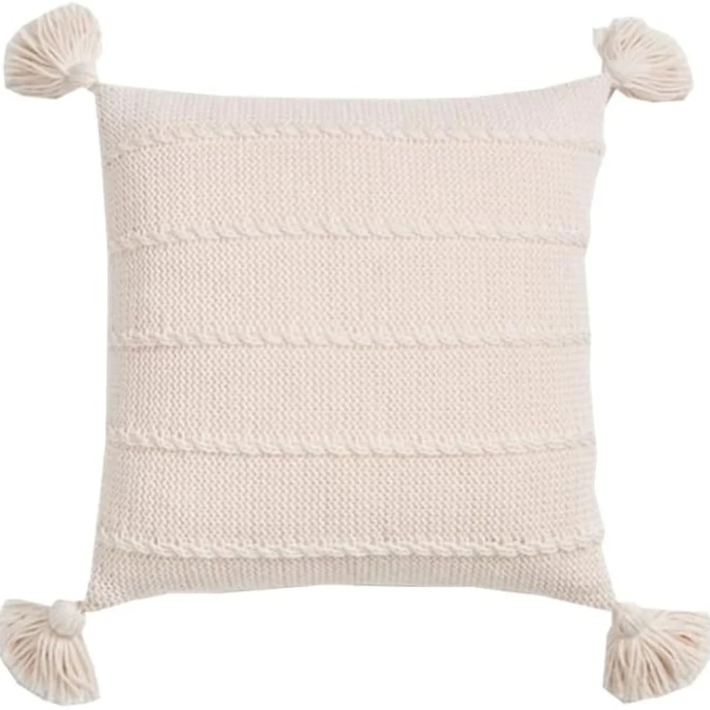 Nordic Knitted Tassel Cushion - Image 6
