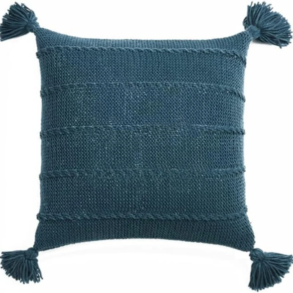 Nordic Knitted Tassel Cushion - Image 8