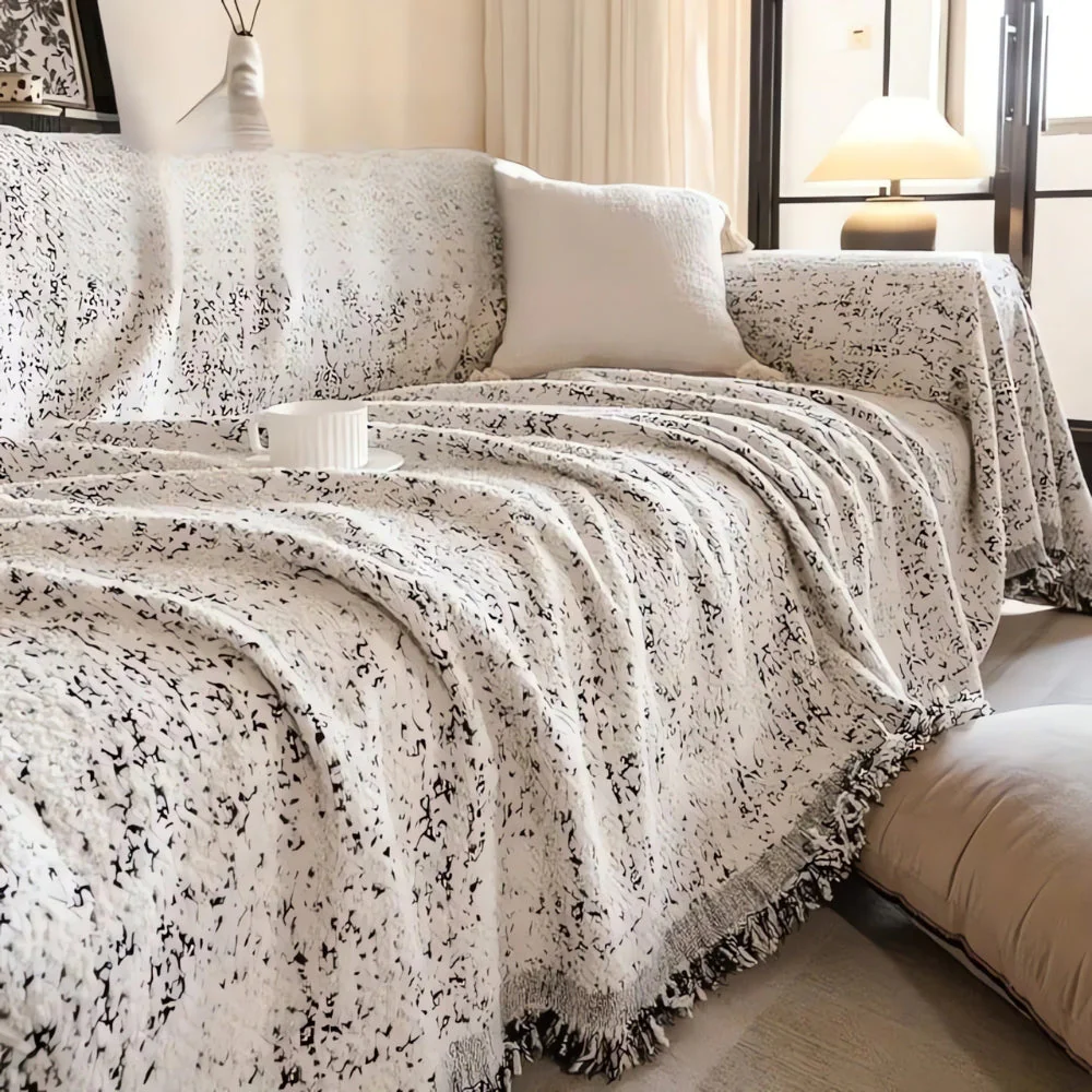 Nordic Speckle Reversible Sofa Cover - Image 9