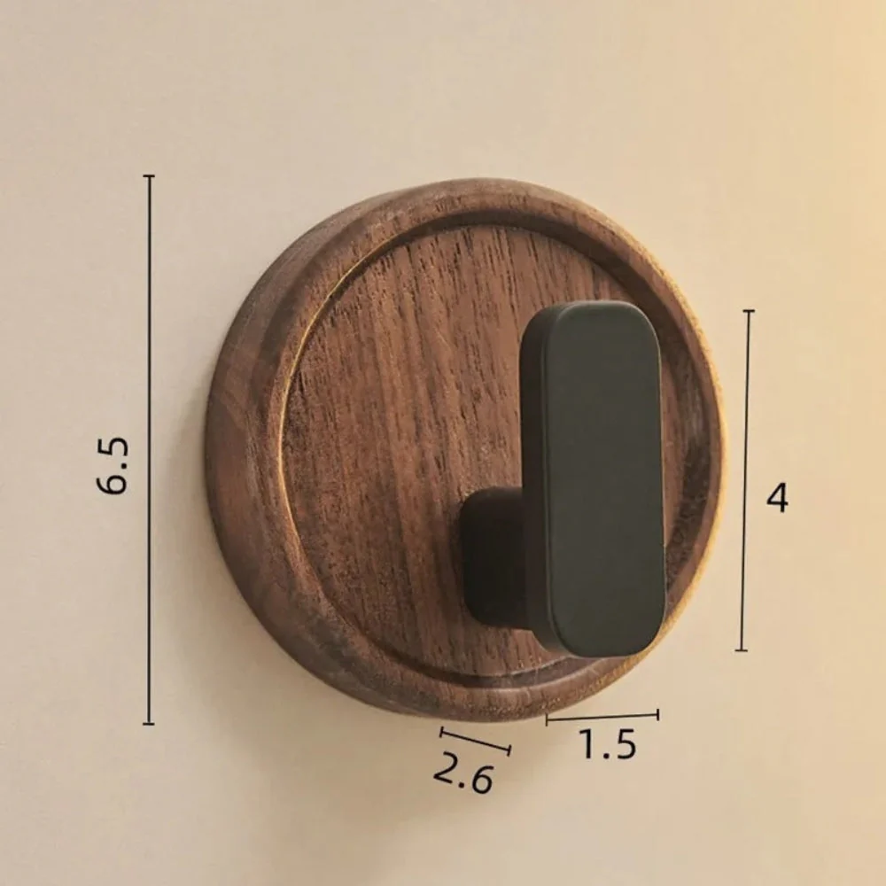 Nordic Walnut Wood Wall Hook - Image 4