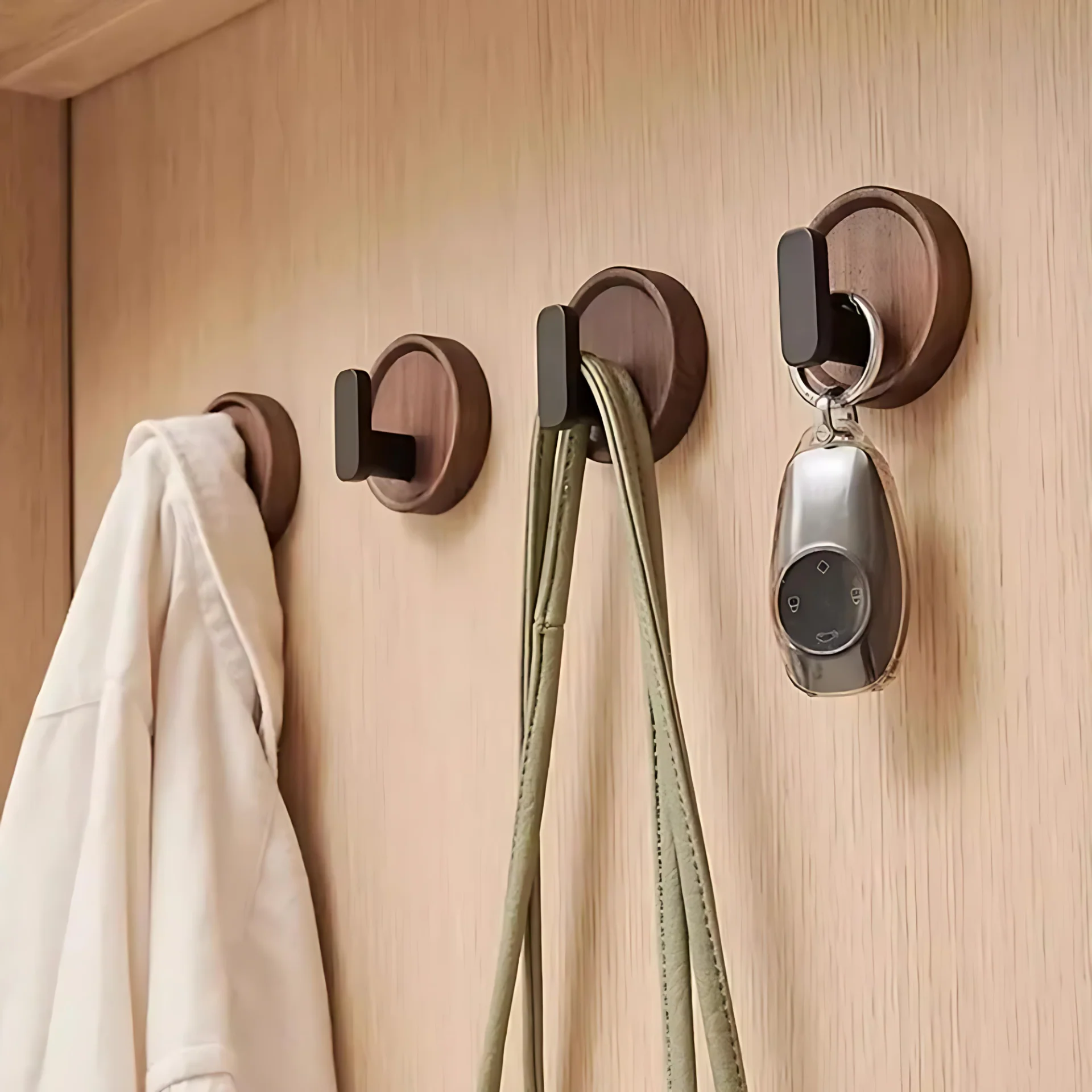 Nordic Walnut Wood Wall Hook - Image 8