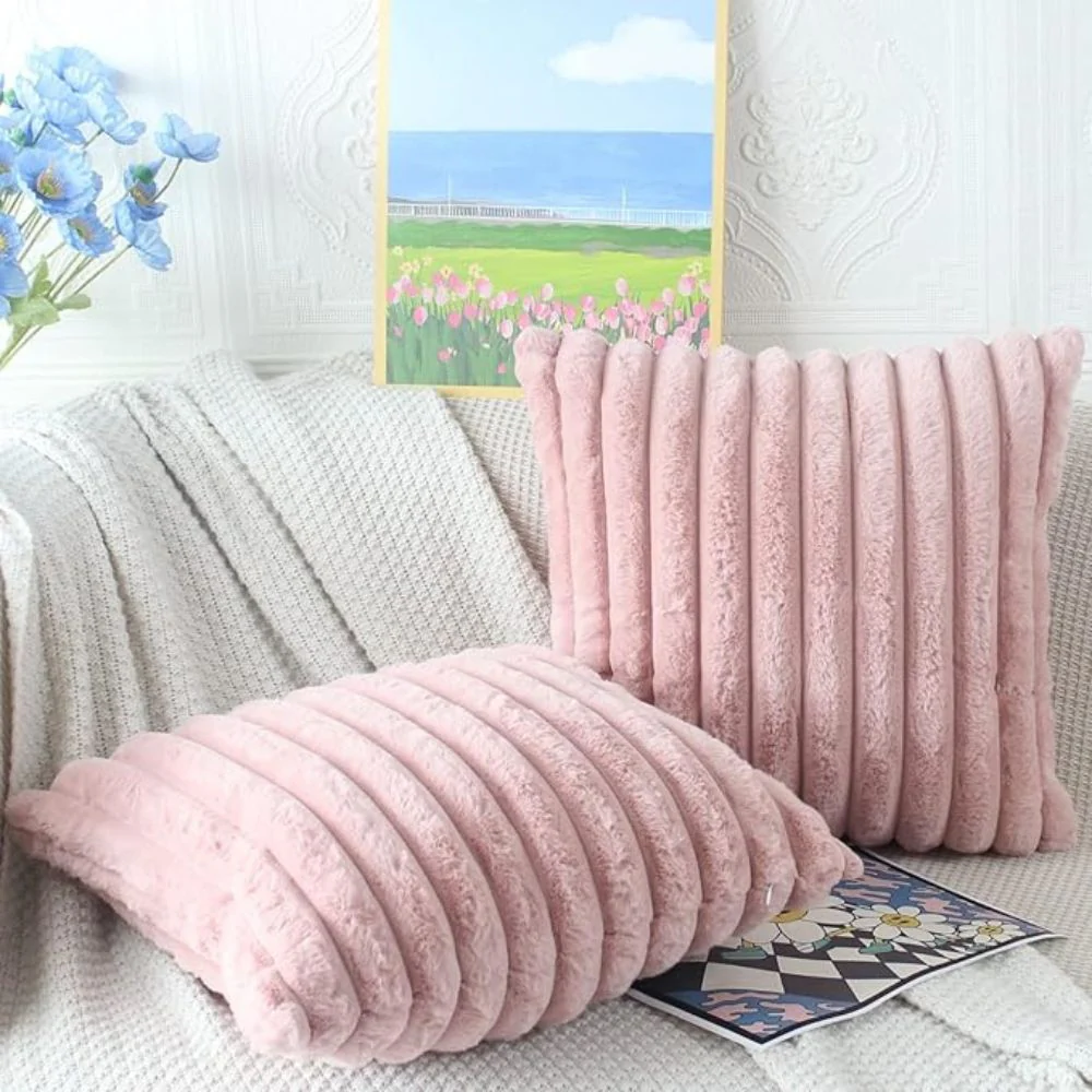 Nouvia Faux Fur Plush Cushion Cover - Image 12