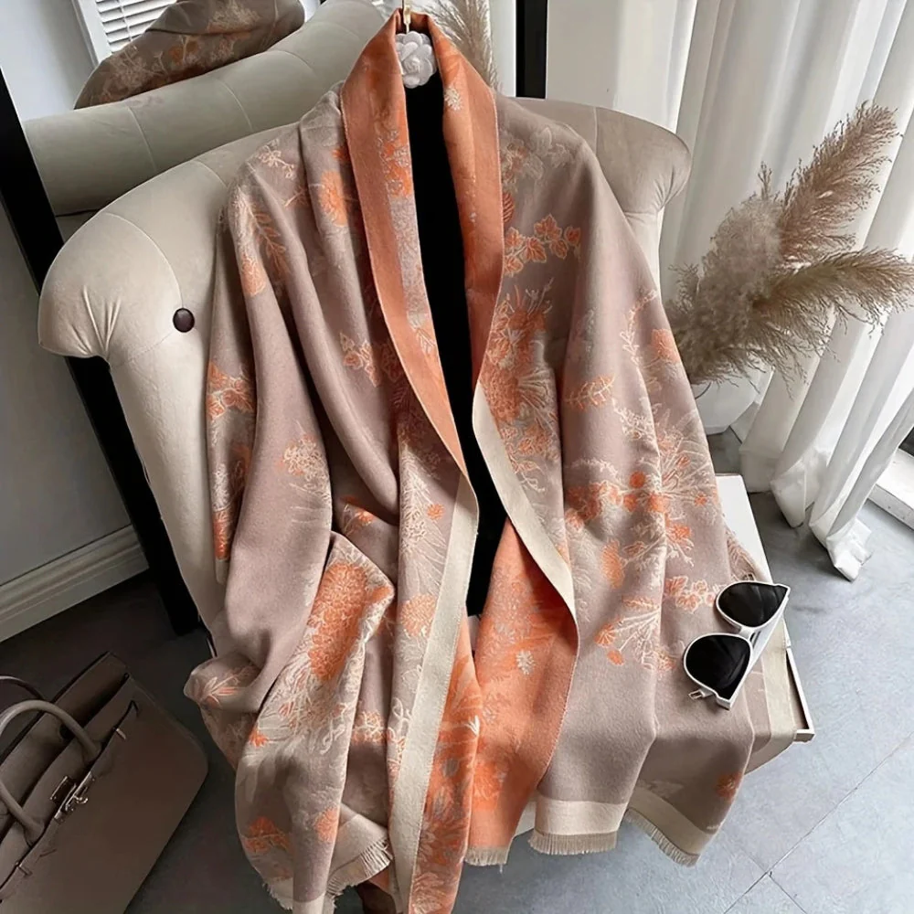 Nuvé Floral Soft Double Sided Scarf - Image 3