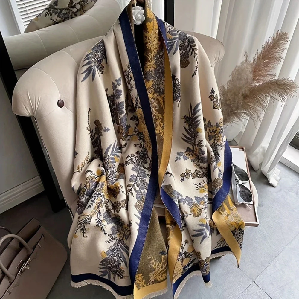 Nuvé Floral Soft Double Sided Scarf - Image 4