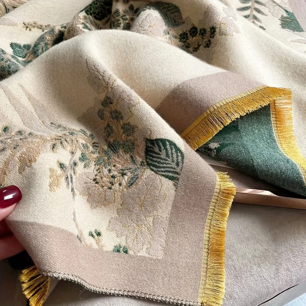 Nuvé Floral Soft Double Sided Scarf - Image 9