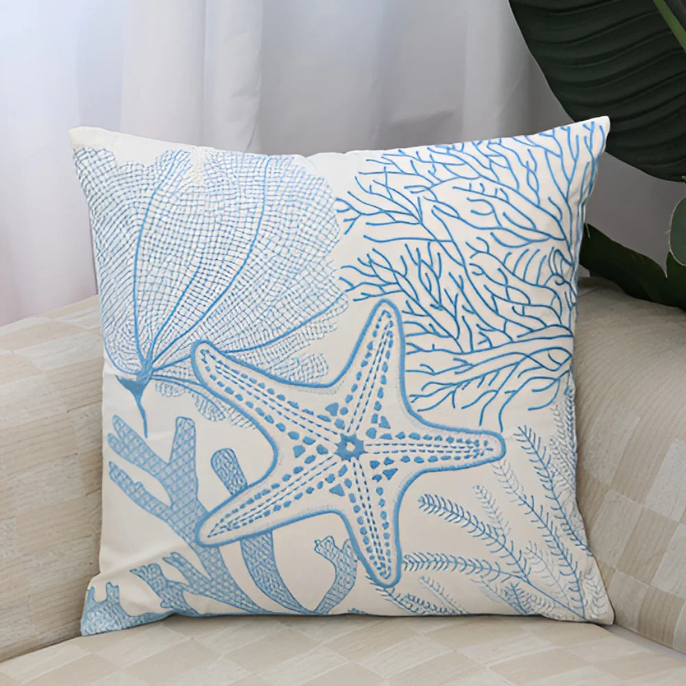 Ocean Treasures Embroidery Cushion Cover - Image 15