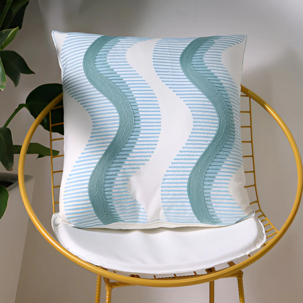 Ocean Treasures Embroidery Cushion Cover - Image 2