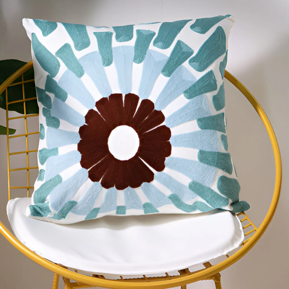 Ocean Treasures Embroidery Cushion Cover - Image 4