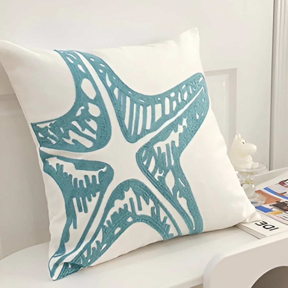 Ocean Treasures Embroidery Cushion Cover - Image 9
