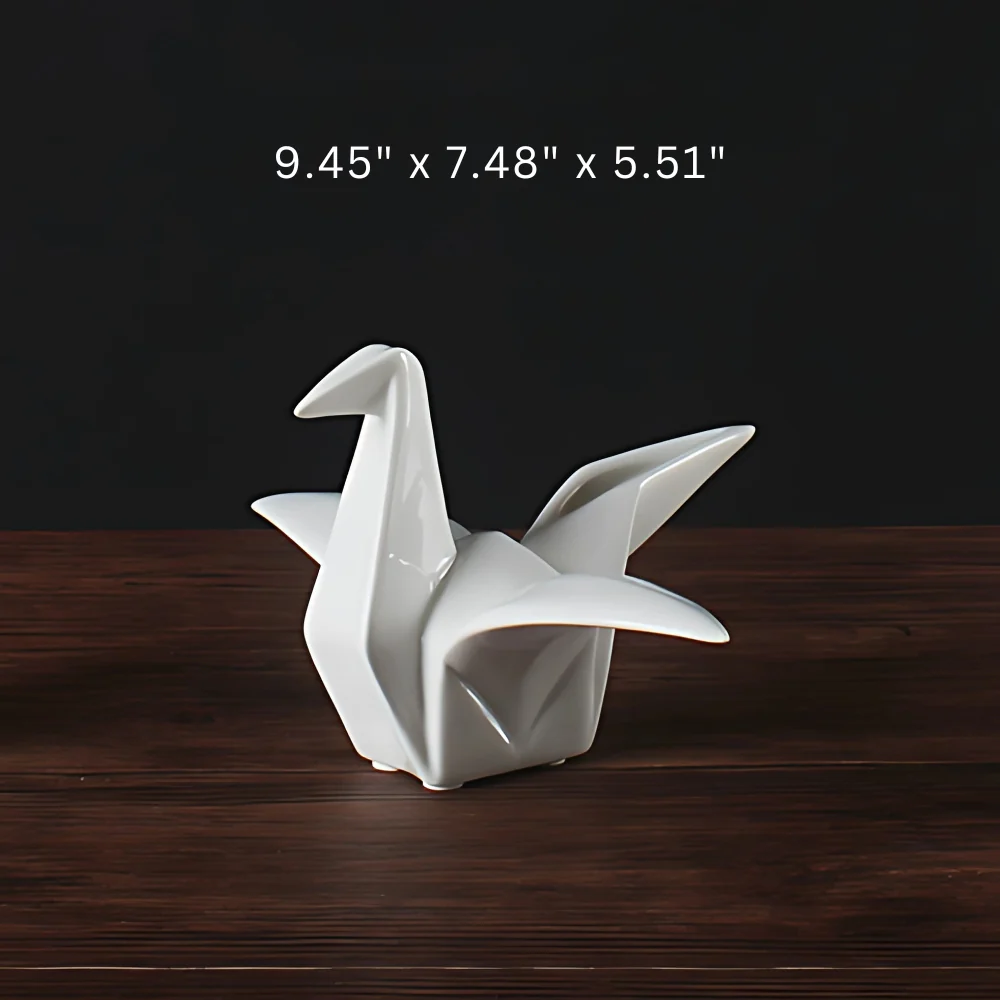 Origami-Inspired Ceramic Bird Statue - Image 3
