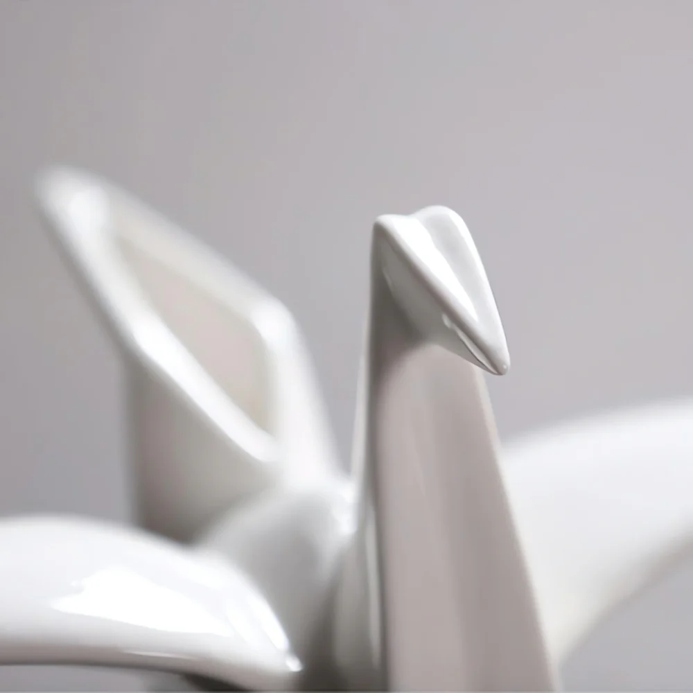 Origami-Inspired Ceramic Bird Statue - Image 6