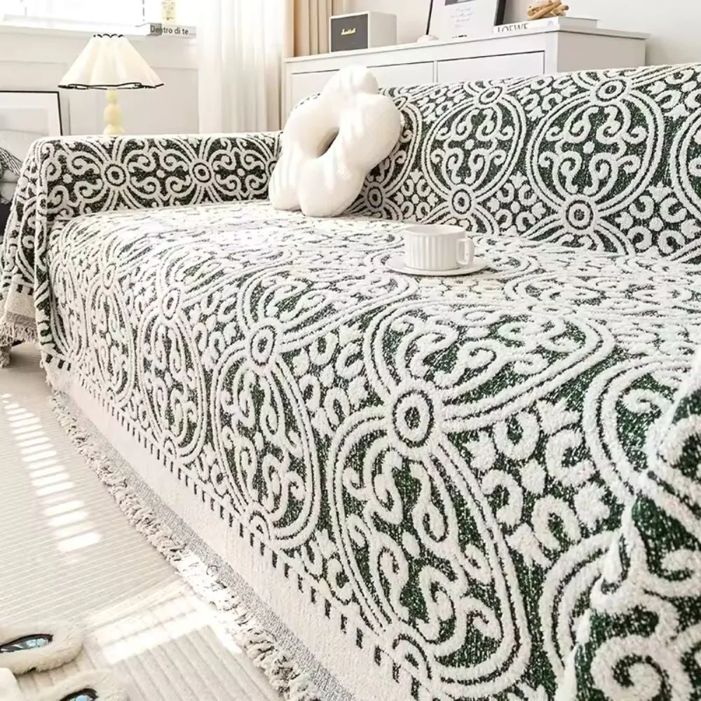 Ornamental Jacquard Sofa Cover - Image 4