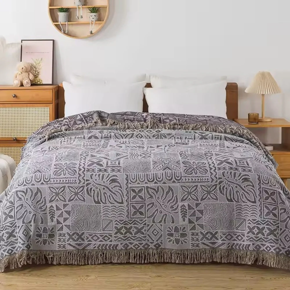 Ornate Blossom Cotton Blanket - Image 3