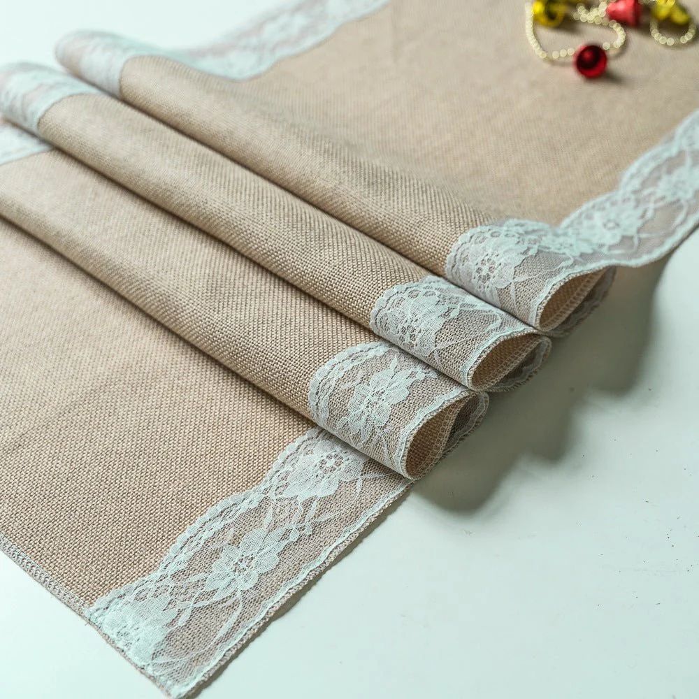Ornate Blossom Lace Edge Table Runner - Image 9