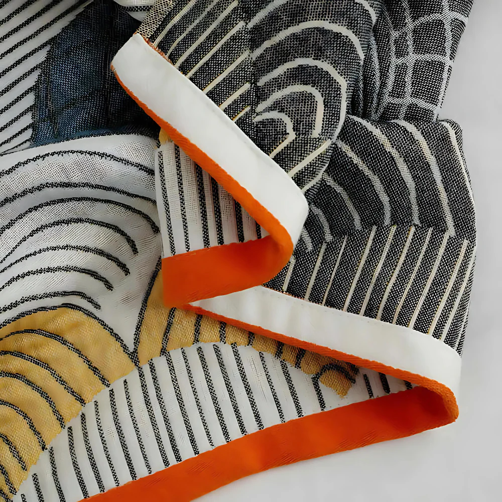 Shell Print Jacquard Cotton Bath Towel - Image 5
