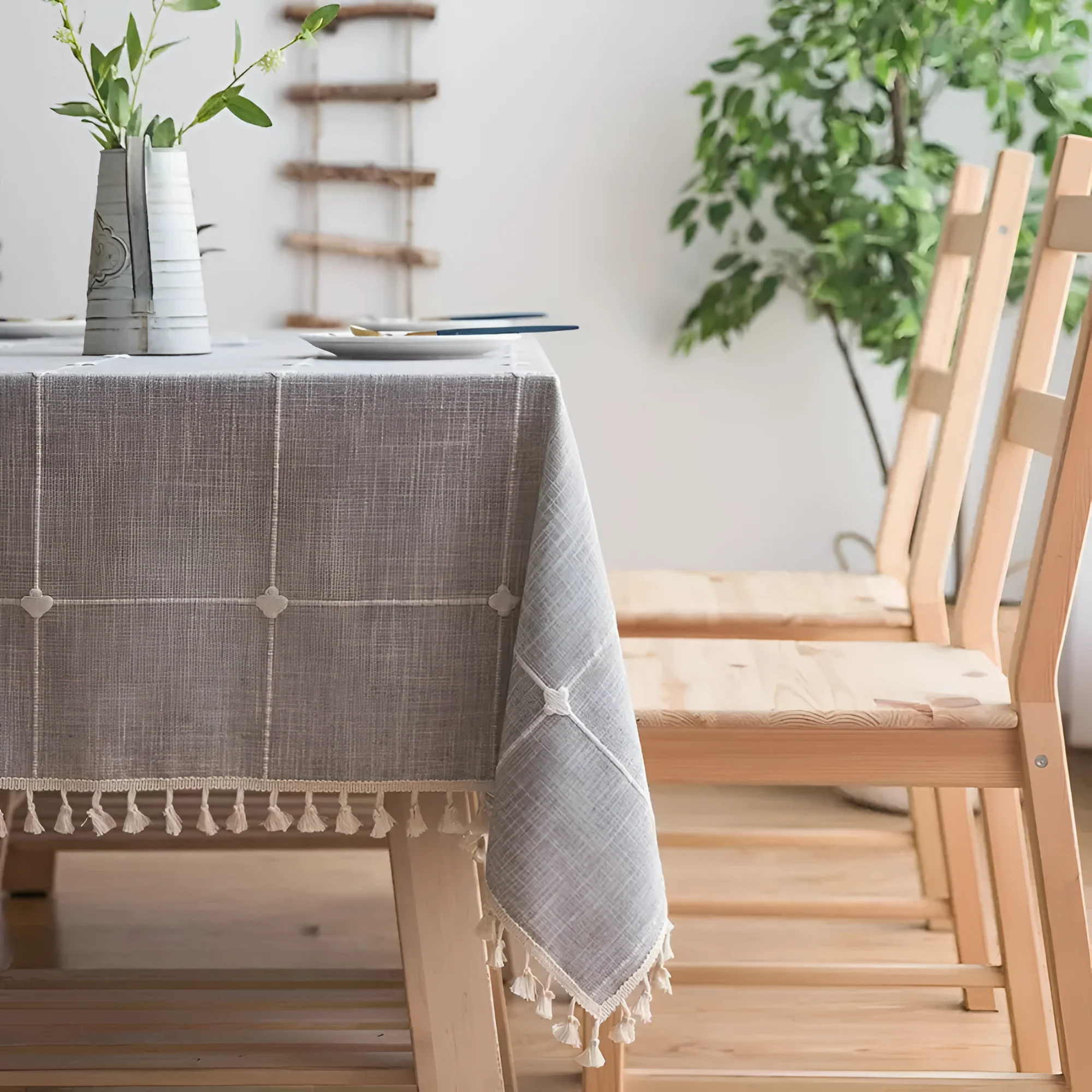 Pastoral Plaid Tablecloth - Image 2