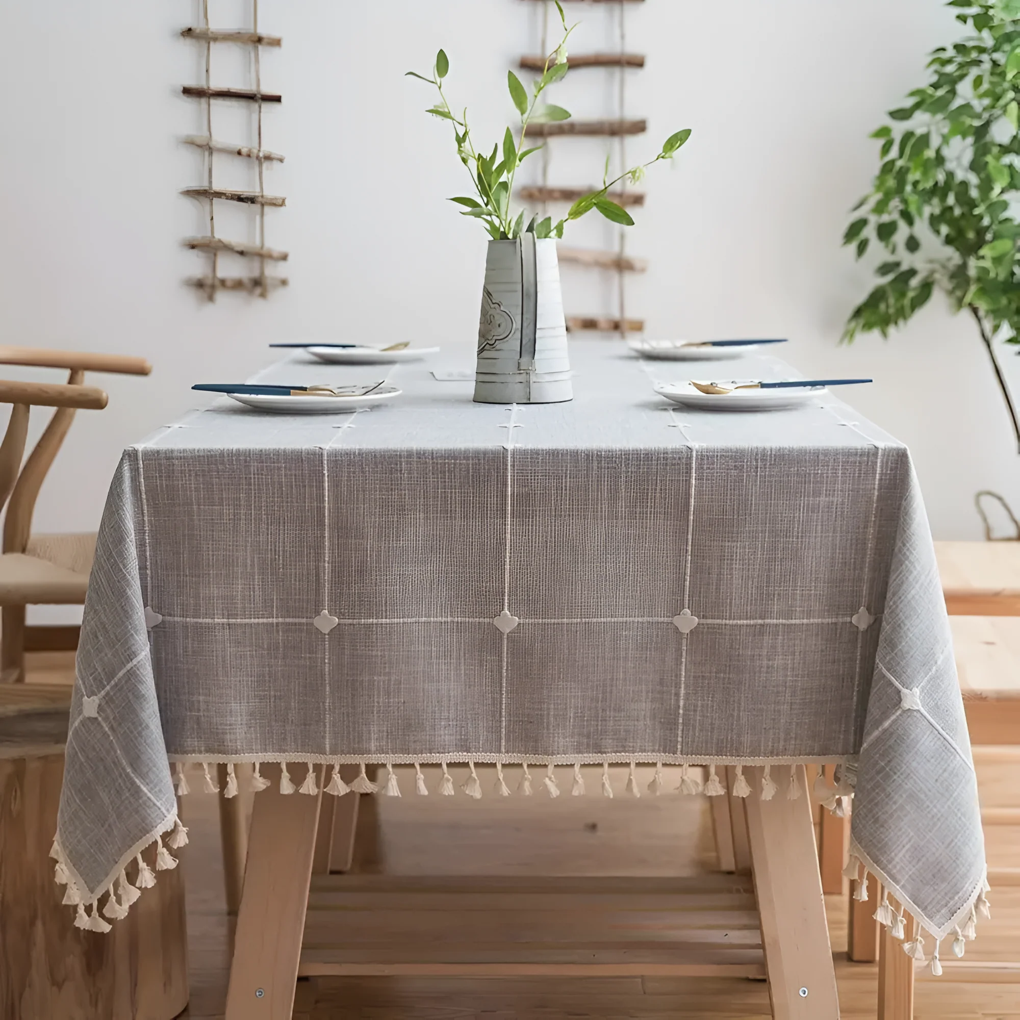 Pastoral Plaid Tablecloth - Image 3
