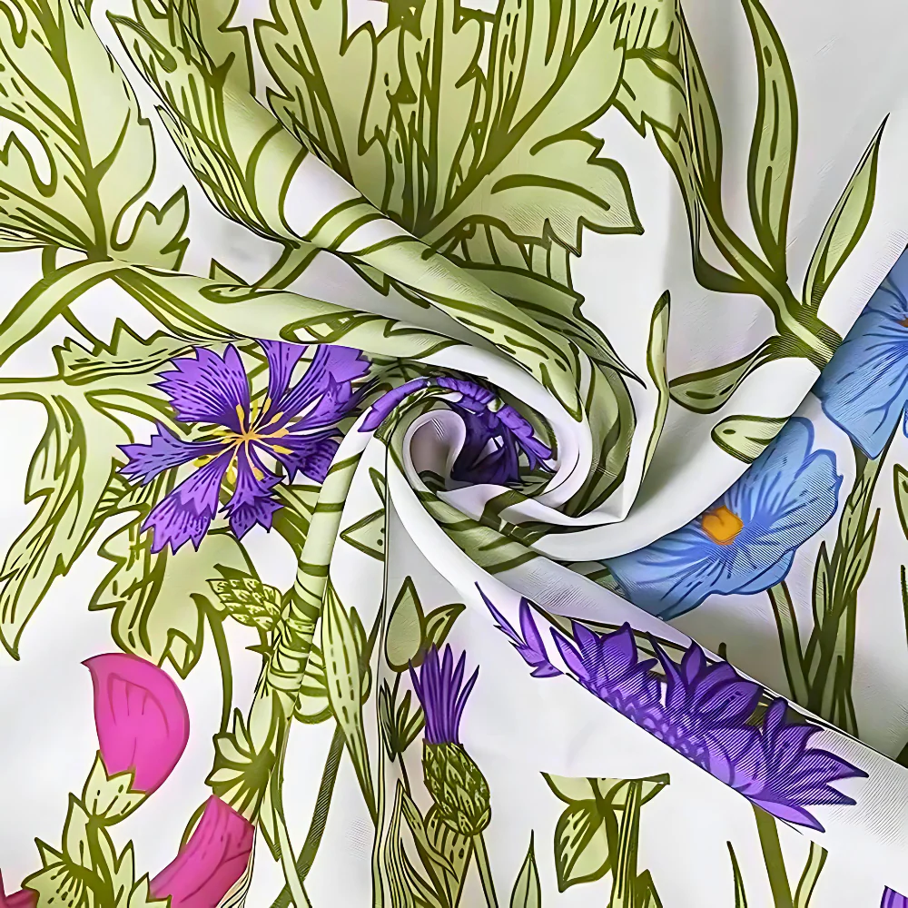 Pastoral Style Plants Waterproof Shower Curtain - Image 4
