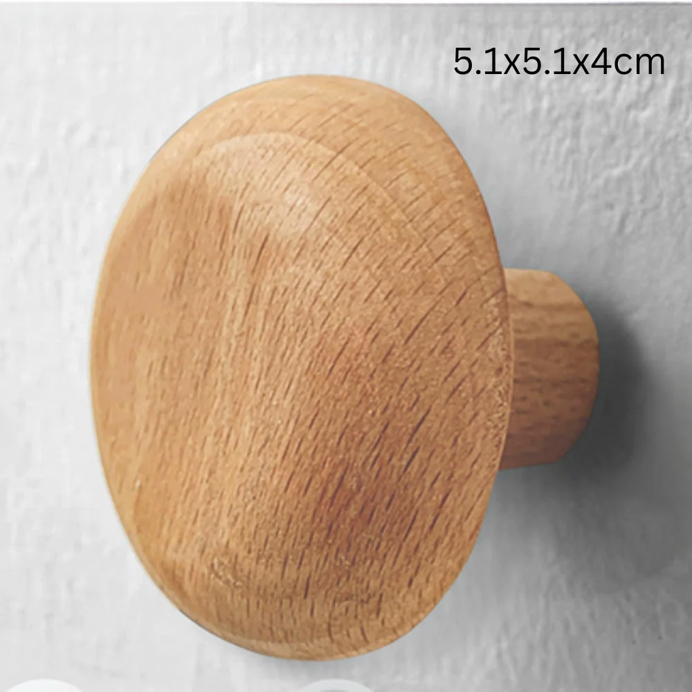 Pebble Shape Wood Clothes Hook - Image 8