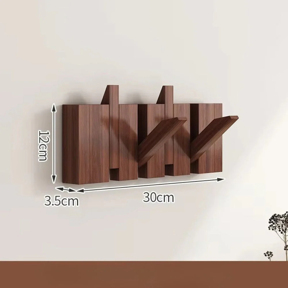 Piano Foldable Wooden Flip Hook Wall Rack - Image 10