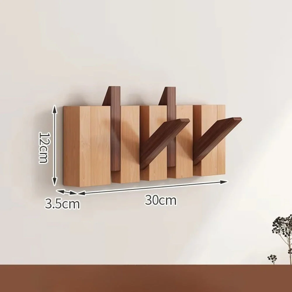Piano Foldable Wooden Flip Hook Wall Rack - Image 14