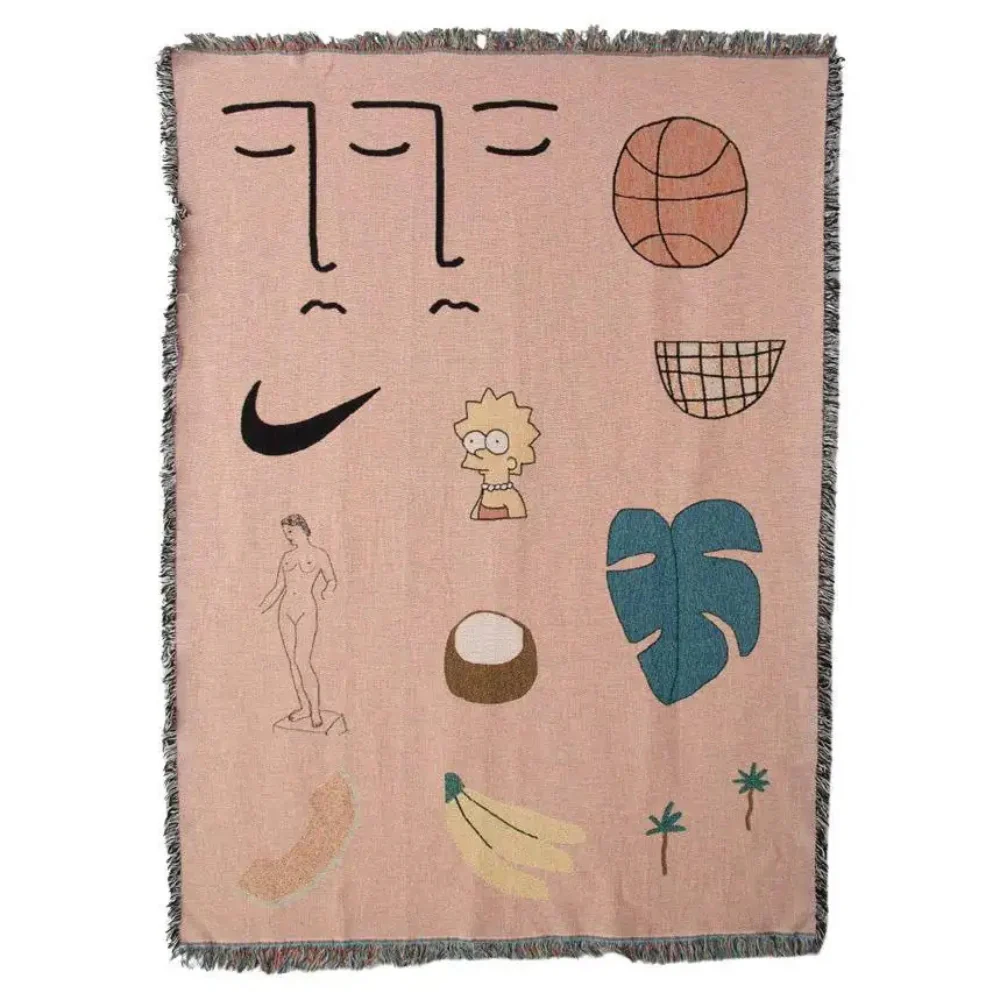 Pink Muse Woven Blanket - Image 5