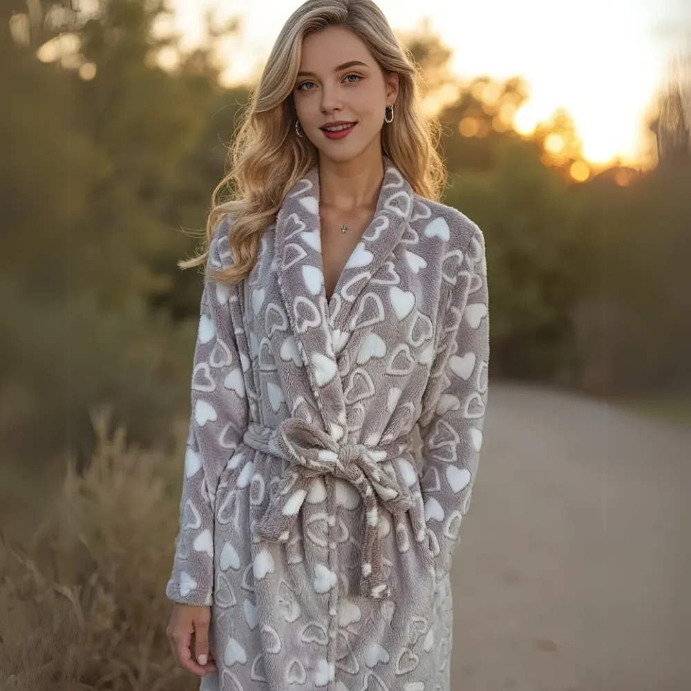 Plush Fleece Bathrobe - Image 6