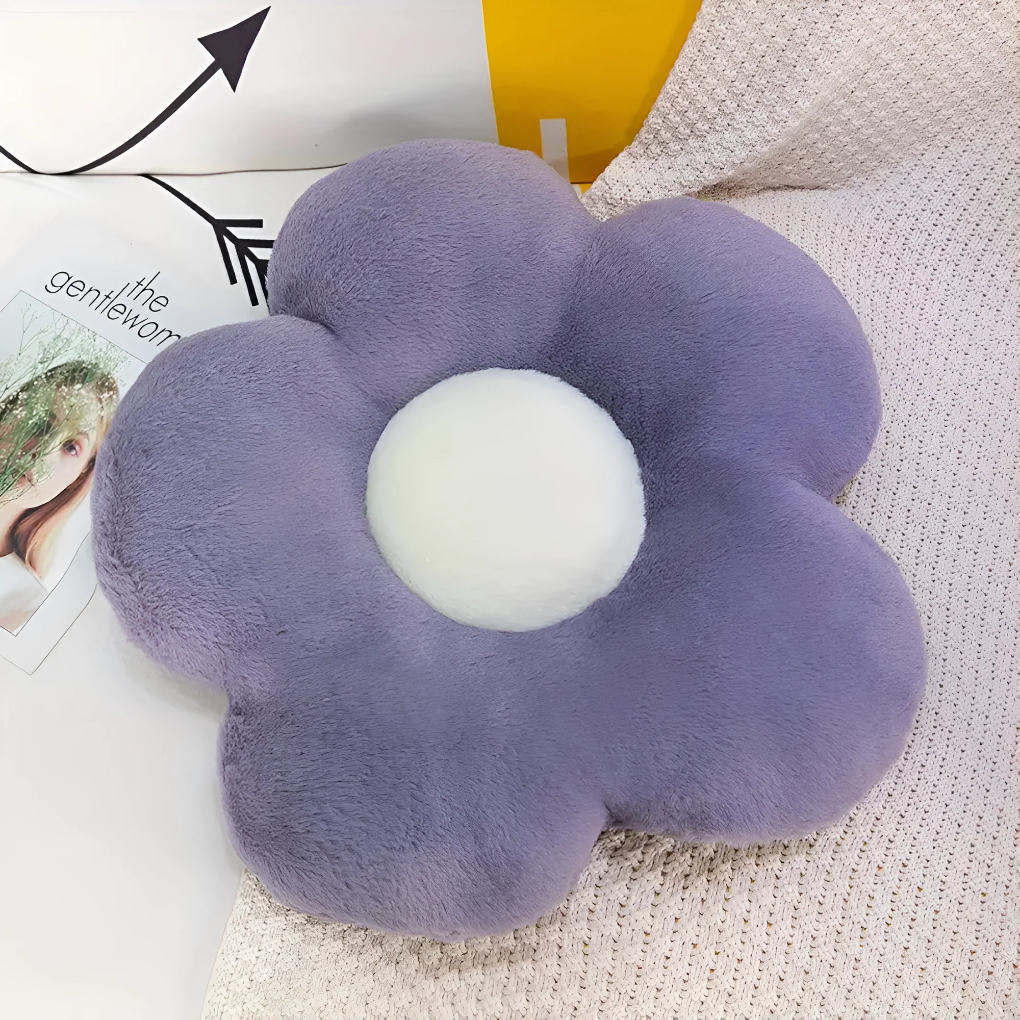 Plush Flower Seating Cushion - Image 4