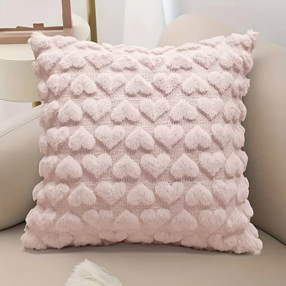 Plush Heart Cushion Cover - Image 5