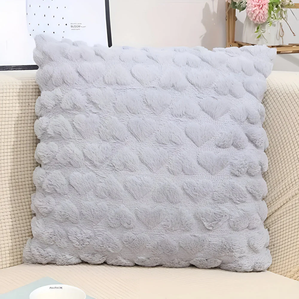 Plush Heart Cushion Cover - Image 6