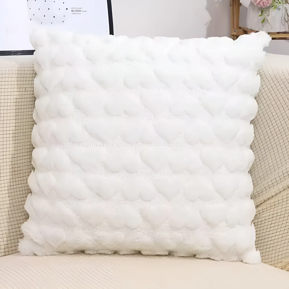 Plush Heart Cushion Cover - Image 7