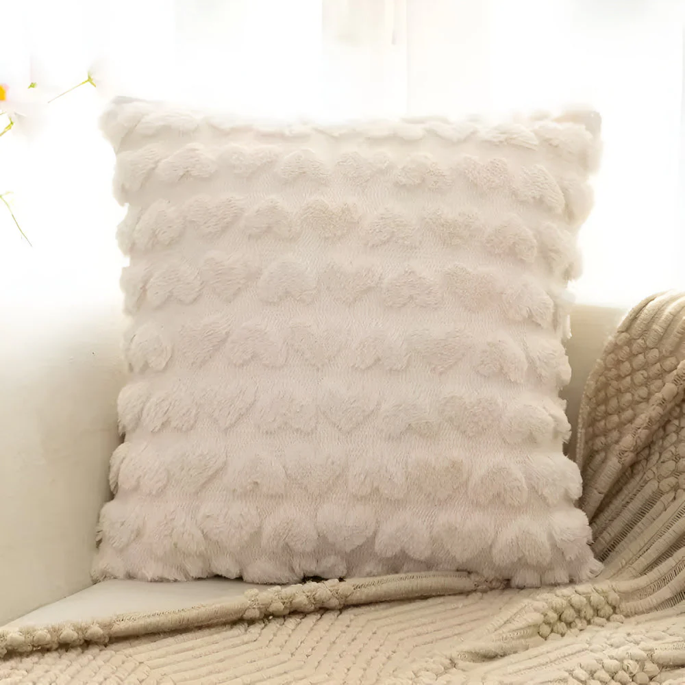 Plush Heart Cushion Cover - Image 8
