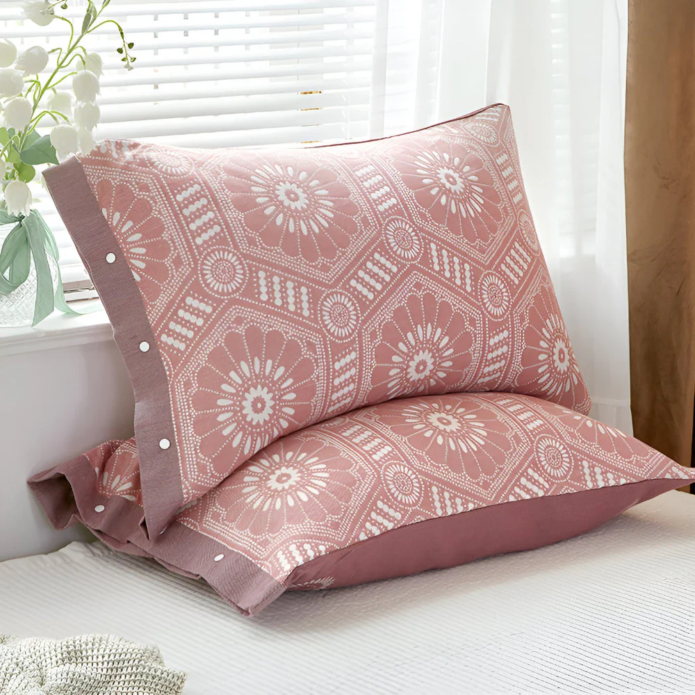 Pure Cotton Buttoned Pillowcase - Image 11