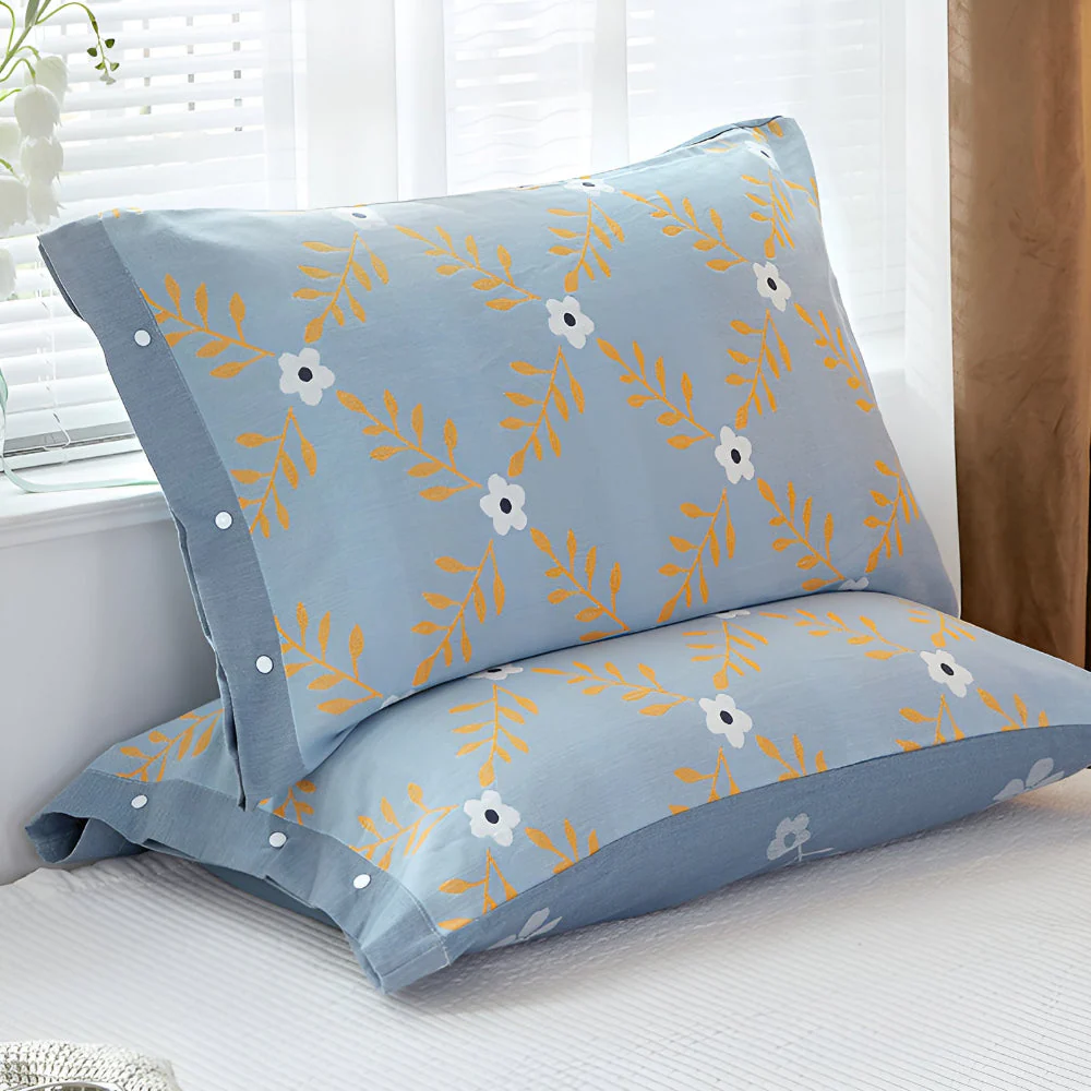 Pure Cotton Buttoned Pillowcase - Image 8