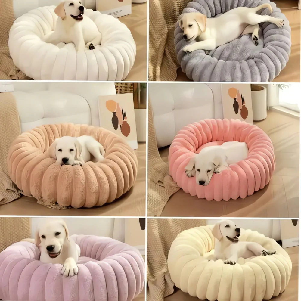 Purrfectly Plush Round Pet Bed - Image 3