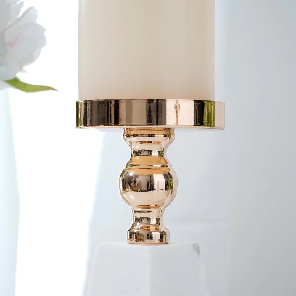 Pyramid Gold Marble Candle Holder - Image 9
