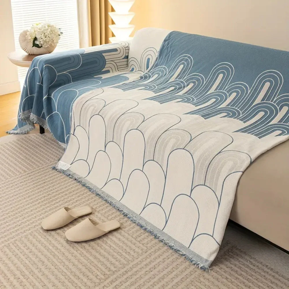 Rainbow Arches Chenille Sofa Cover - Image 6