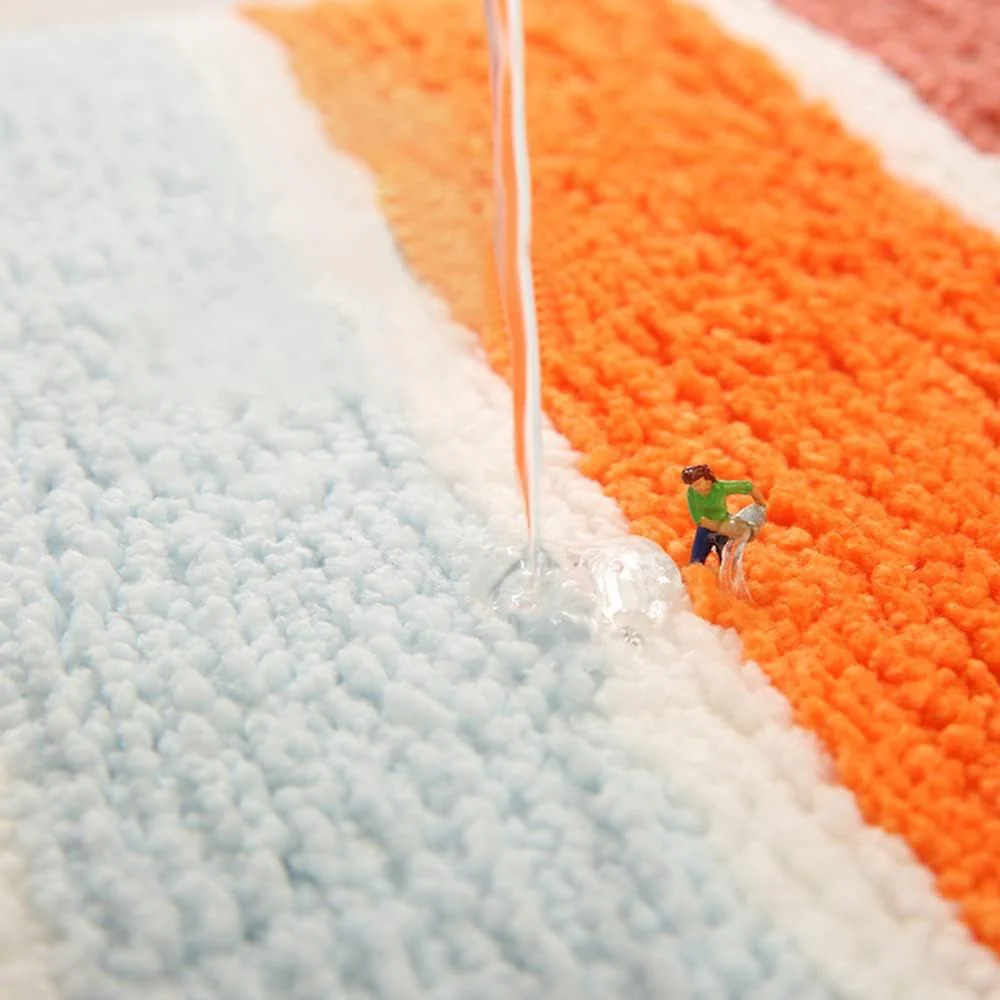Rainbow Sunset Soft Bath Mat - Image 5