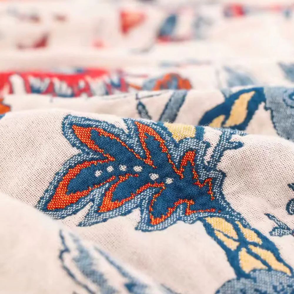 Retro Botanica Bliss Cotton Blanket - Image 4