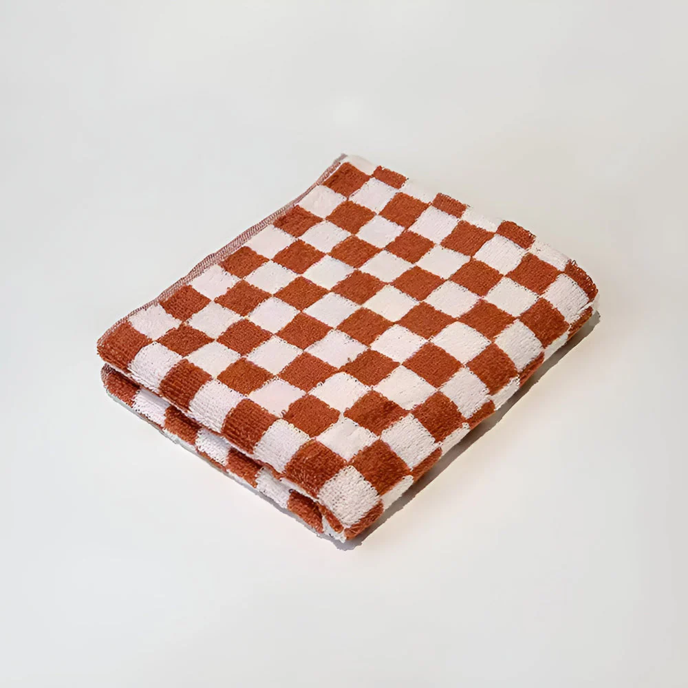 Retro Checkmate Cotton Towel - Image 8