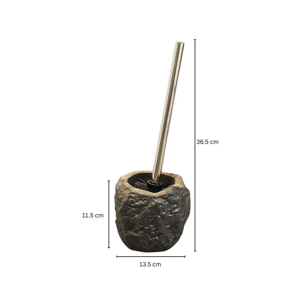 Retro Stone Ceramic Toilet Brush - Image 10