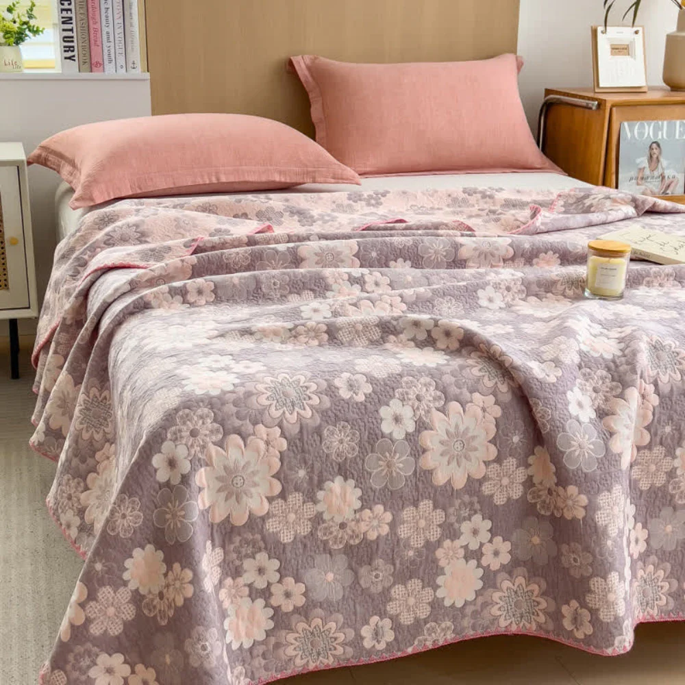 Reverie Floral Cotton Gauze Blanket - Image 4