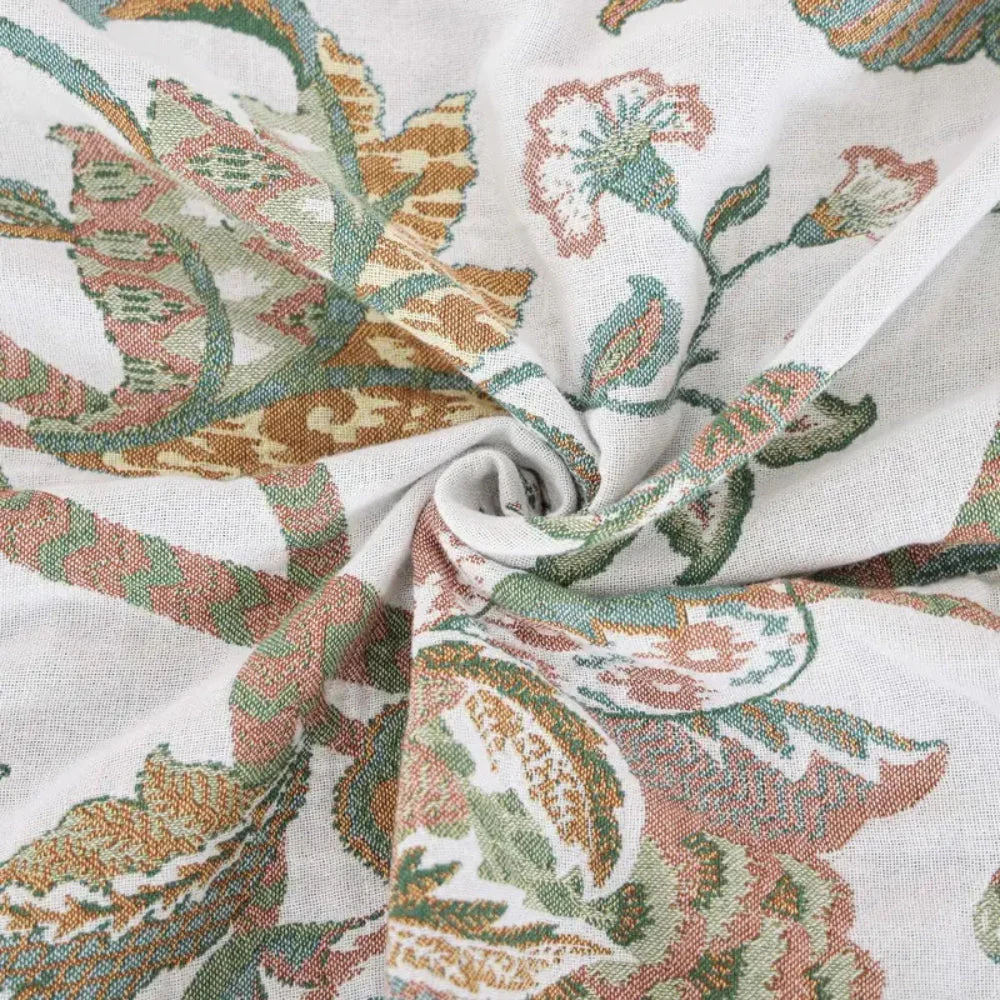 Reverie Floral Tassel Cotton Blanket - Image 7