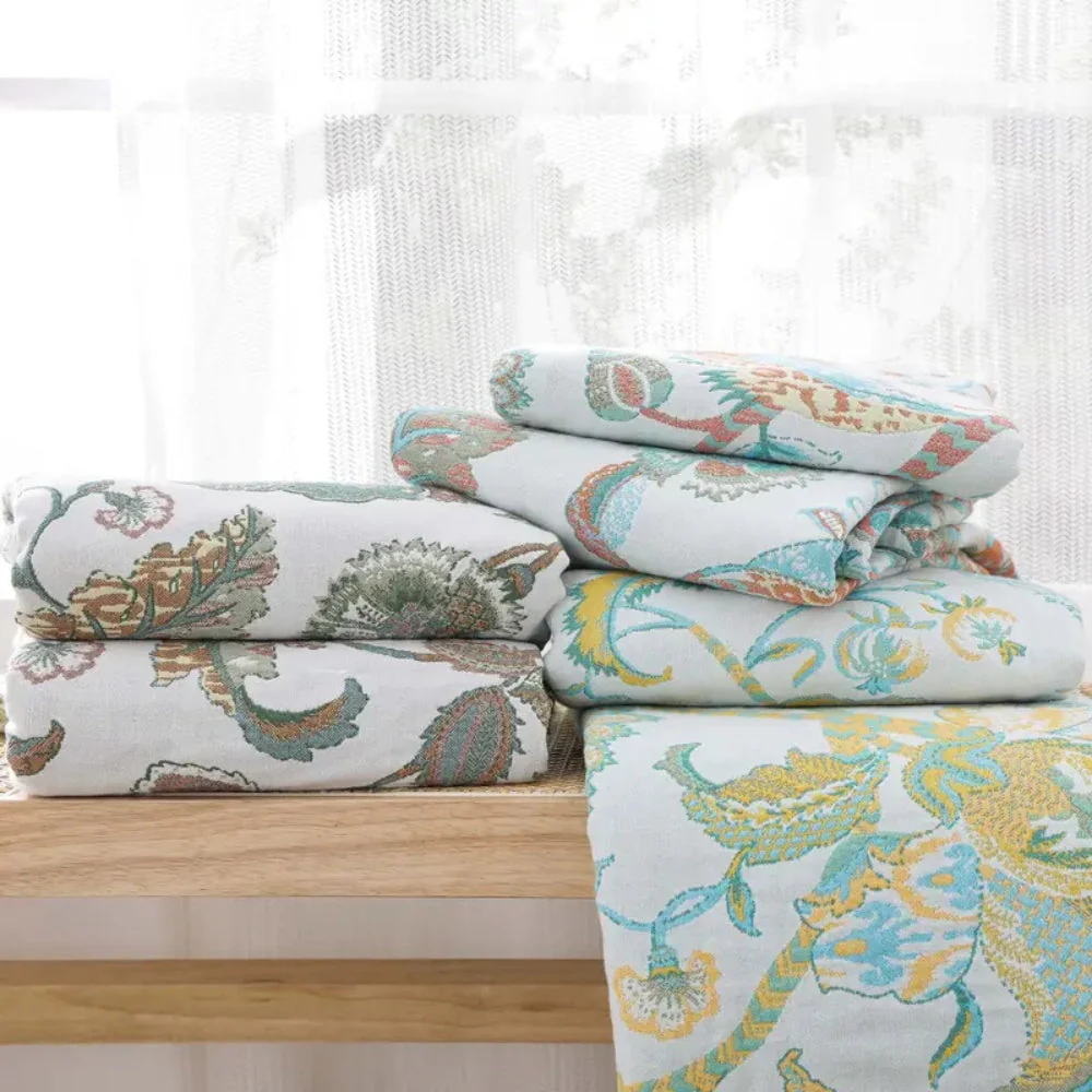 Reverie Floral Tassel Cotton Blanket - Image 8