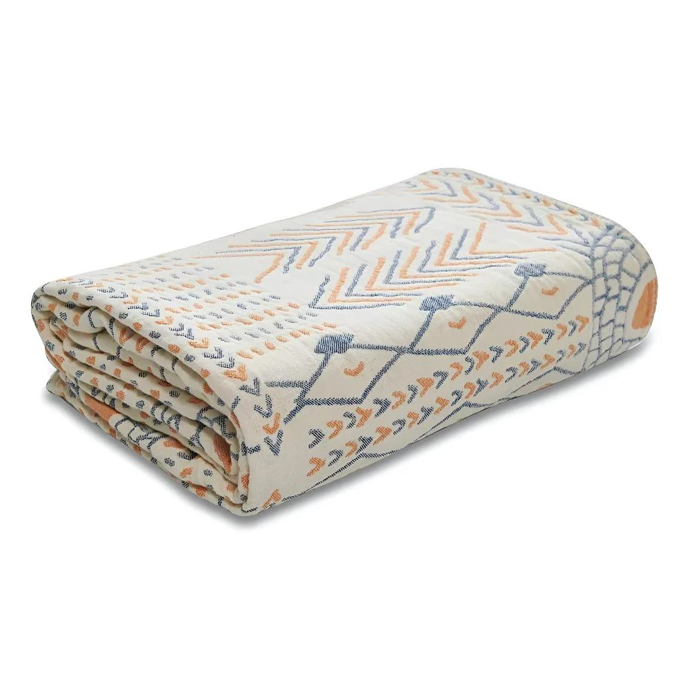 Reversible Chic Cotton Throw Blanket - Image 8
