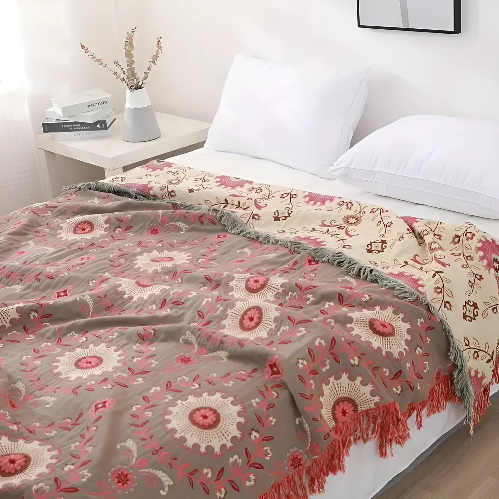Retro Mandala Reversible Blanket - Image 11