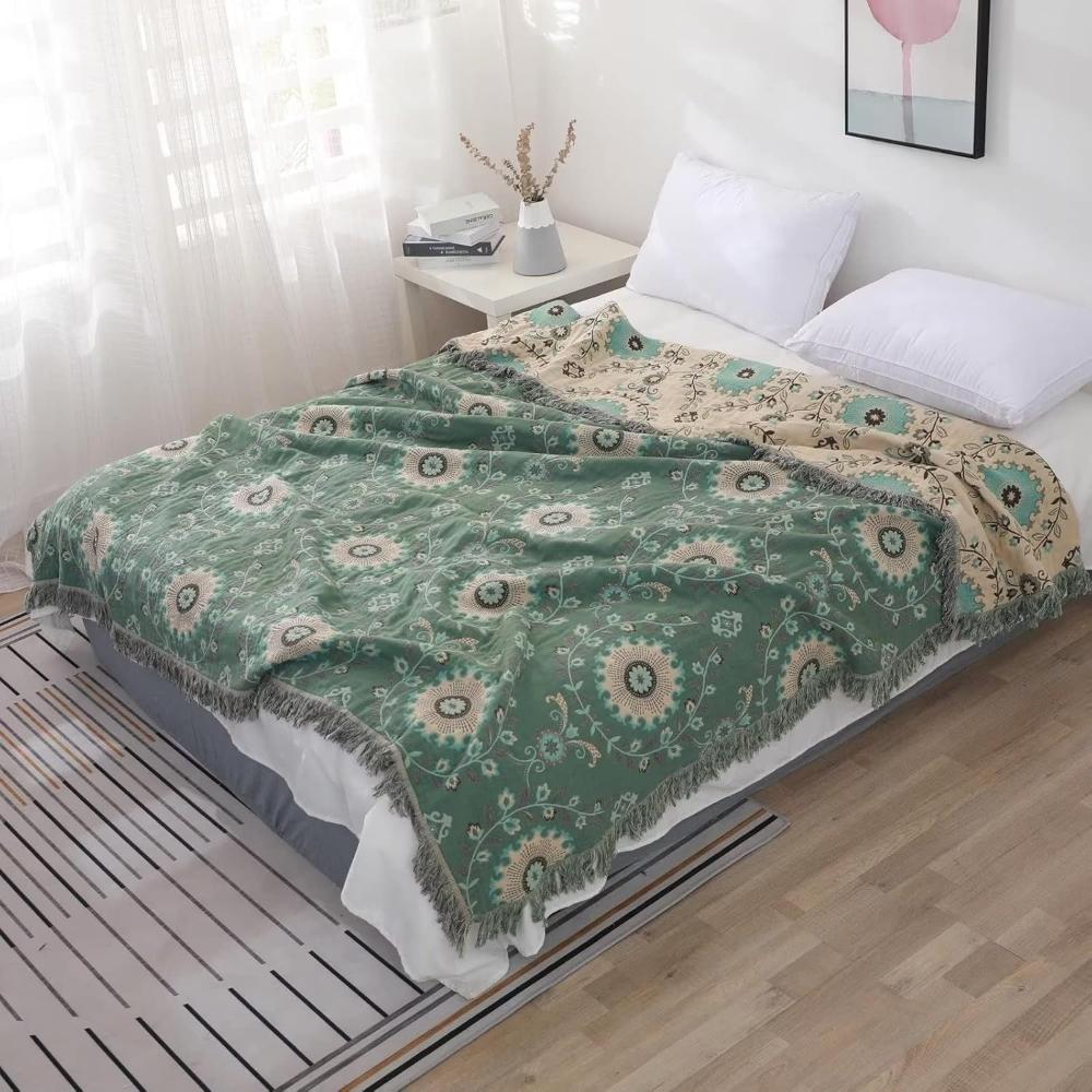 Retro Mandala Reversible Blanket - Image 5