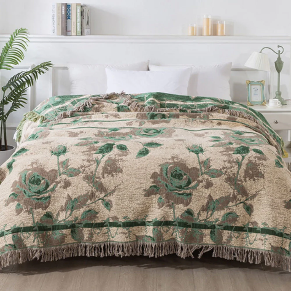 Rosewood Grace Throw Cotton Blanket - Image 2